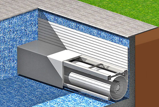 infinity 4000 pool cover coping detail aluminm extrusion